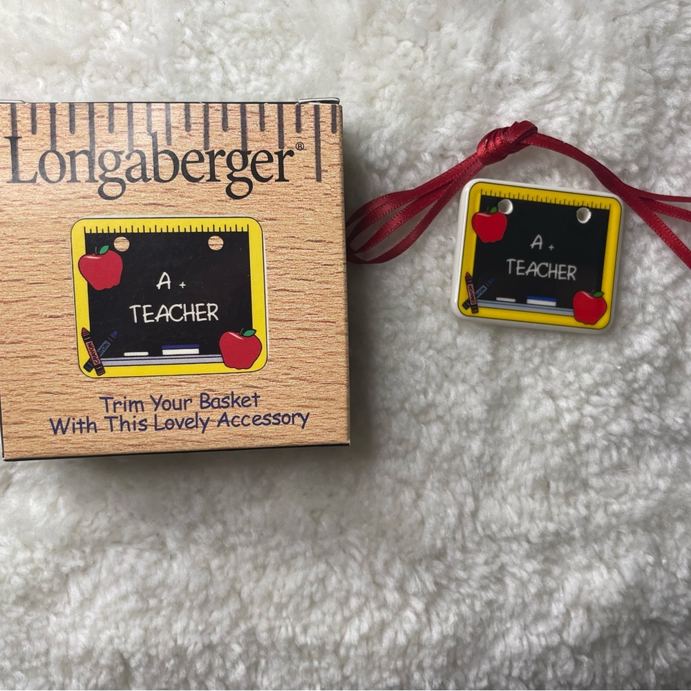 Longaberger A+ Teacher Ornament
